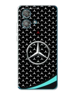 Чехол для Motorola Edge 40 Neo с картинкой «Mercedes — бирюзовый акцент»