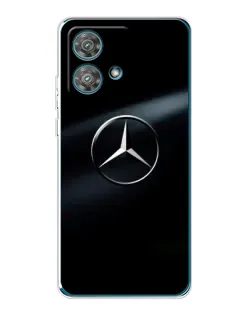Чехол для Motorola Edge 40 Neo с картинкой «Mercedes на металле»