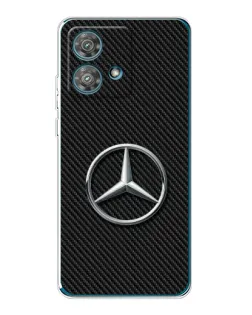 Чехол для Motorola Edge 40 Neo с картинкой «Карбоновый Mercedes стиль»