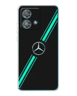 Чехол для Motorola Edge 40 Neo с картинкой «Спортивные линии Mercedes»