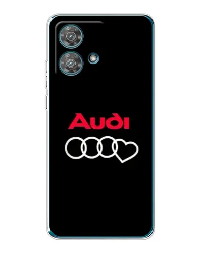 Чехол для Motorola Edge 40 Neo с картинкой «Логотип Audi Heart»