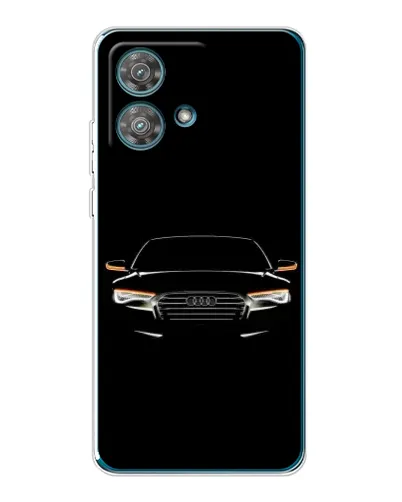 Чехол для Motorola Edge 40 Neo с картинкой «Audi — ночной контур»