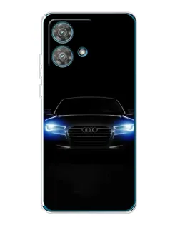 Чехол для Motorola Edge 40 Neo с картинкой «Audi в неоне»