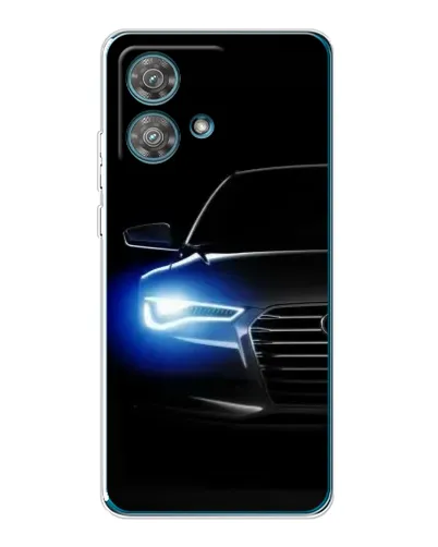 Чехол для Motorola Edge 40 Neo с картинкой «Неоновый взгляд Audi»