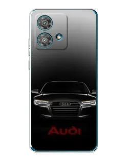 Чехол для Motorola Edge 40 Neo с картинкой «Audi — градиентный контур»