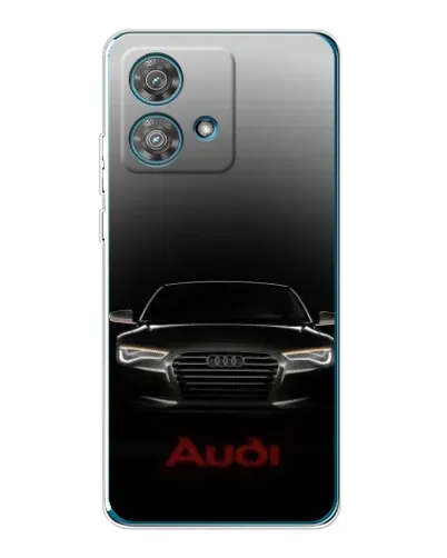 Чехол для Motorola Edge 40 Neo с картинкой «Audi — градиентный контур»