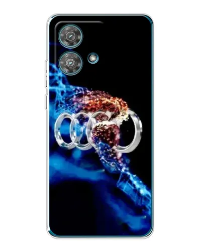 Чехол для Motorola Edge 40 Neo с картинкой «Энергия лого Audi»