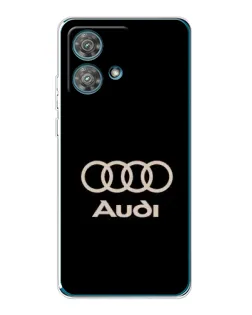 Чехол для Motorola Edge 40 Neo с картинкой «Audi — золотой логотип»