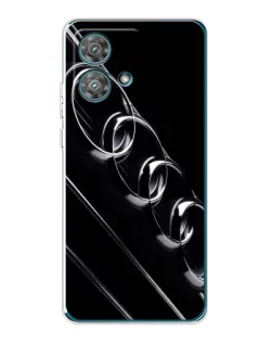 Чехол для Motorola Edge 40 Neo с картинкой «Audi — абстрактные кольца»
