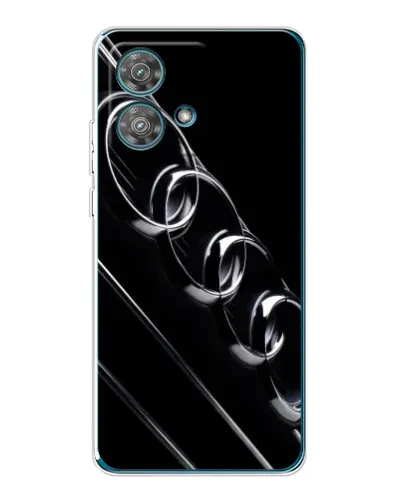 Чехол для Motorola Edge 40 Neo с картинкой «Audi — абстрактные кольца»