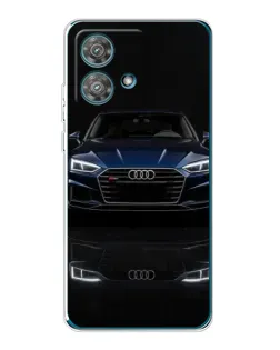 Чехол для Motorola Edge 40 Neo с картинкой «Audi — ночное отражение»