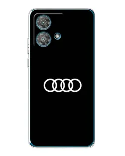 Чехол для Motorola Edge 40 Neo с картинкой «Audi White Logo»