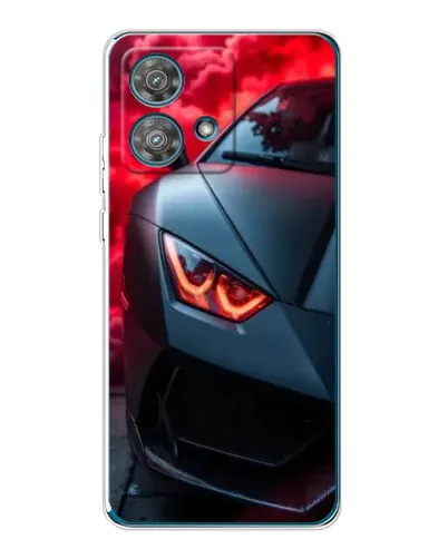 Чехол для Motorola Edge 40 Neo с картинкой «Lamborghini красное сияние»