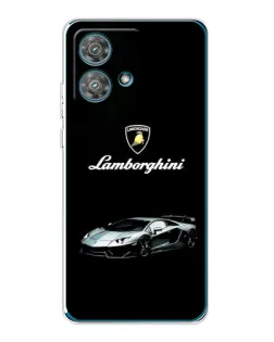 Чехол для Motorola Edge 40 Neo с картинкой «Логотип Lamborghini классика»