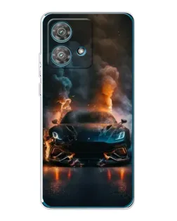 Чехол для Motorola Edge 40 Neo с картинкой «Lamborghini дымная эстетика»