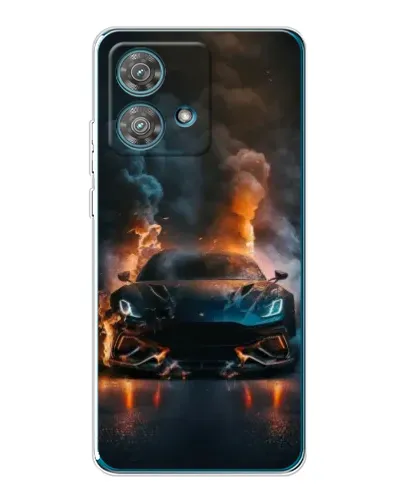 Чехол для Motorola Edge 40 Neo с картинкой «Lamborghini дымная эстетика»