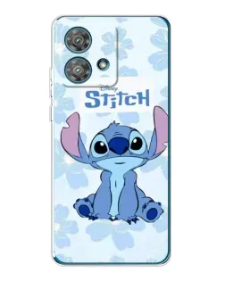 Чехол для Motorola Edge 40 Neo с картинкой «Stitch среди цветов» Чехол для Motorola Edge 40 Neo с картинкой «Stitch среди цветов»