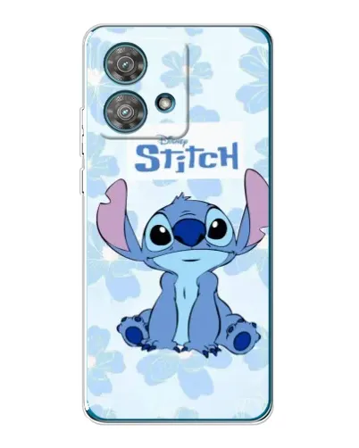Чехол для Motorola Edge 40 Neo с картинкой «Stitch среди цветов» Чехол для Motorola Edge 40 Neo с картинкой «Stitch среди цветов»