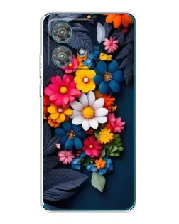 Чехол для Motorola Edge 40 Neo с картинкой «Цветочная феерия»