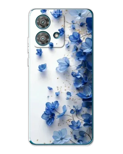 Чехол для Motorola Edge 40 Neo с картинкой «Голубой цветочный каскад» Чехол для Motorola Edge 40 Neo с картинкой «Голубой цветочный каскад»