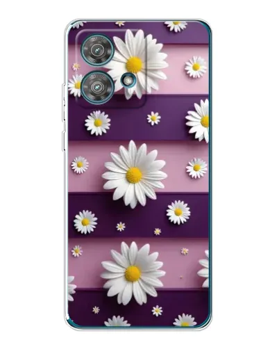 Чехол для Motorola Edge 40 Neo с картинкой «Ромашки на фиолетовом» Чехол для Motorola Edge 40 Neo с картинкой «Ромашки на фиолетовом»