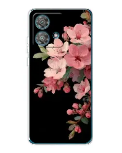 Чехол для Motorola Edge 40 Neo с картинкой «Розовая ветка сакуры»