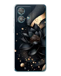 Чехол для Motorola Edge 40 Neo с картинкой «Черный лотос»