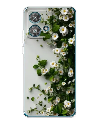 Чехол для Motorola Edge 40 Neo с картинкой «Ветка мелких белых цветов» Чехол для Motorola Edge 40 Neo с картинкой «Ветка мелких белых цветов»
