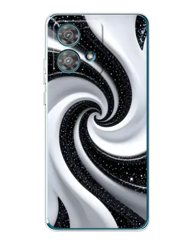 Чехол для Motorola Edge 40 Neo с картинкой «Черно-белая спираль» Чехол для Motorola Edge 40 Neo с картинкой «Черно-белая спираль»