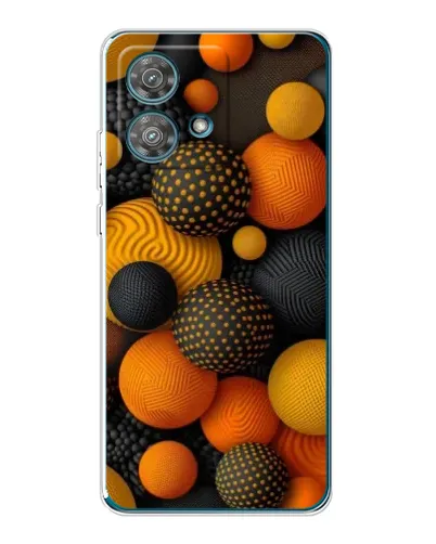 Чехол для Motorola Edge 40 Neo с картинкой «Объемные оранжевые сферы» Чехол для Motorola Edge 40 Neo с картинкой «Объемные оранжевые сферы»