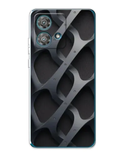 Чехол для Motorola Edge 40 Neo с картинкой «Объемное серое плетение» Чехол для Motorola Edge 40 Neo с картинкой «Объемное серое плетение»