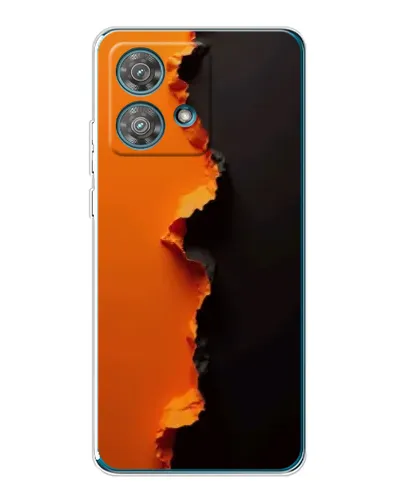 Чехол для Motorola Edge 40 Neo с картинкой «Оранжевый разлом» Чехол для Motorola Edge 40 Neo с картинкой «Оранжевый разлом»