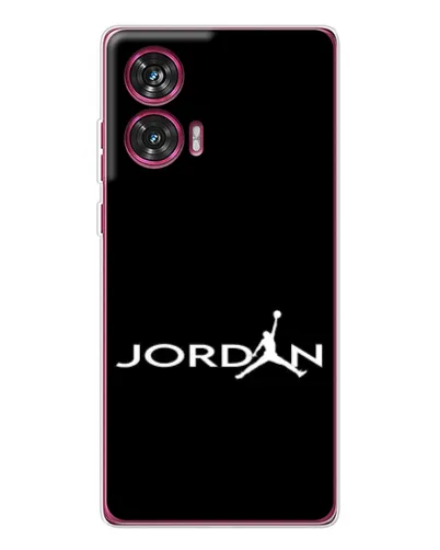 Чехол для Motorola Edge 50 Fusion с картинкой «Jordan White Logo»