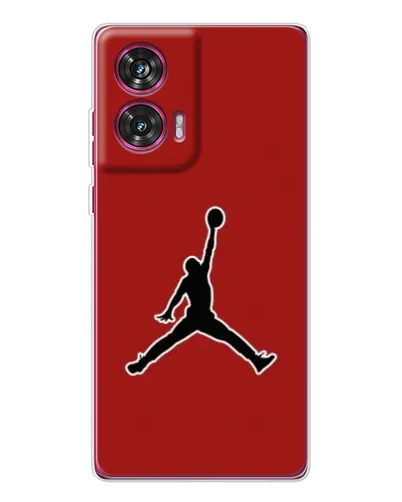 Чехол для Motorola Edge 50 Fusion с картинкой «Jordan Red Back»