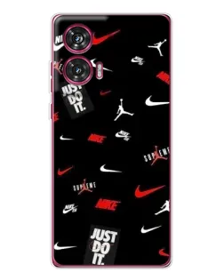 Чехол для Motorola Edge 50 Fusion с картинкой «Nike Mix Pattern»