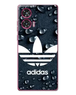 Чехол для Motorola Edge 50 Fusion с картинкой «Adidas Trefoil Blue»