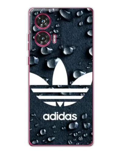 Чехол для Motorola Edge 50 Fusion с картинкой «Adidas Trefoil Blue»