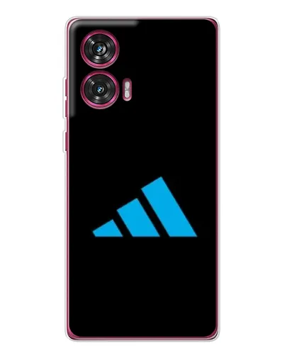 Чехол для Motorola Edge 50 Fusion с картинкой «Adidas Cyan Logo»
