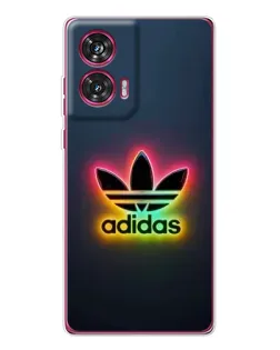 Чехол для Motorola Edge 50 Fusion с картинкой «Неоновый Adidas»