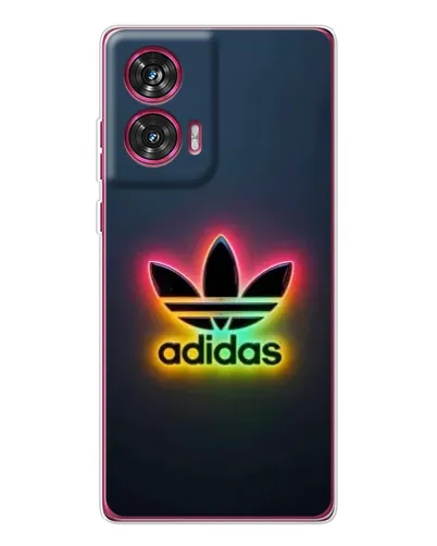 Чехол для Motorola Edge 50 Fusion с картинкой «Неоновый Adidas»
