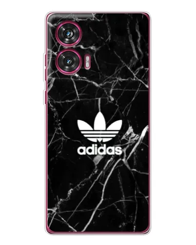 Чехол для Motorola Edge 50 Fusion с картинкой «Белый мрамор Adidas»