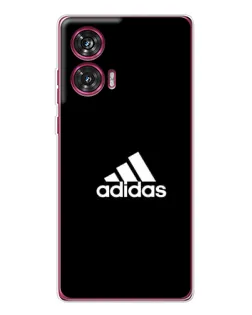 Чехол для Motorola Edge 50 Fusion с картинкой «Черная классика Adidas»
