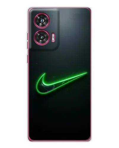 Чехол для Motorola Edge 50 Fusion с картинкой «Неоновый контур Nike»