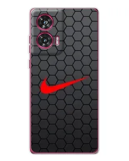 Чехол для Motorola Edge 50 Fusion с картинкой «Nike — карбоновая сетка»
