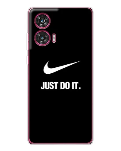 Чехол для Motorola Edge 50 Fusion с картинкой «Классический принт Nike»