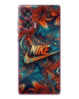 Чехол для Motorola Edge 50 Fusion с картинкой «Nike в абстракции»