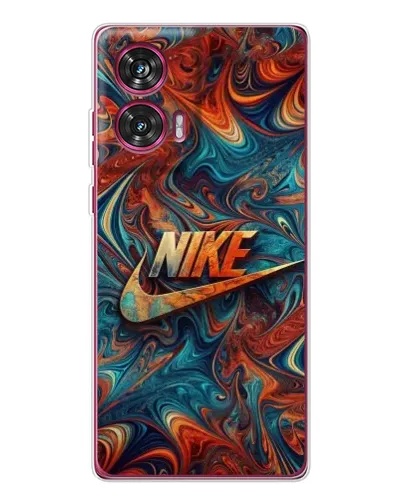Чехол для Motorola Edge 50 Fusion с картинкой «Nike в абстракции»