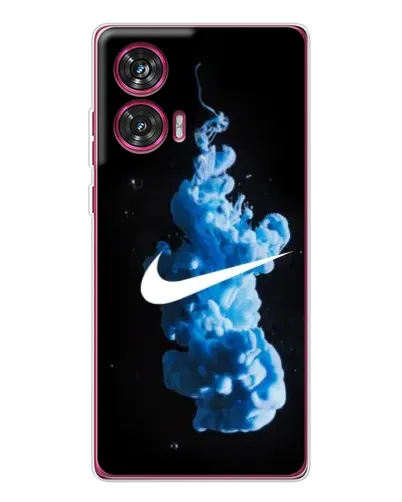 Чехол для Motorola Edge 50 Fusion с картинкой «Nike и синий дым»