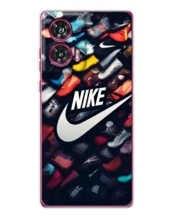 Чехол для Motorola Edge 50 Fusion с картинкой «Коллекция кроссовок Nike»