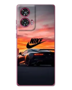 Чехол для Motorola Edge 50 Fusion с картинкой «Nike и суперкар»